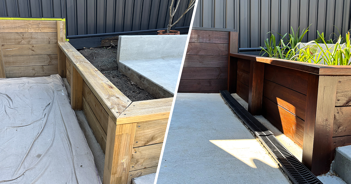 How To Coat A Timber Retaining Wall
